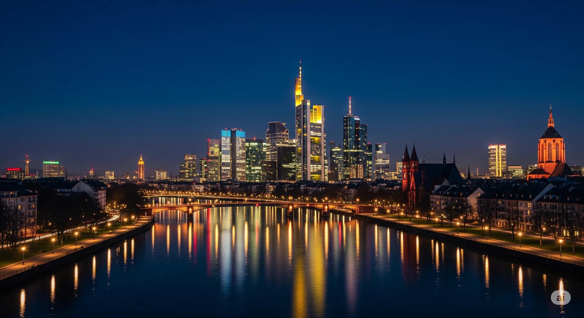 Frankfurt at golden hour - Business Class destination guide