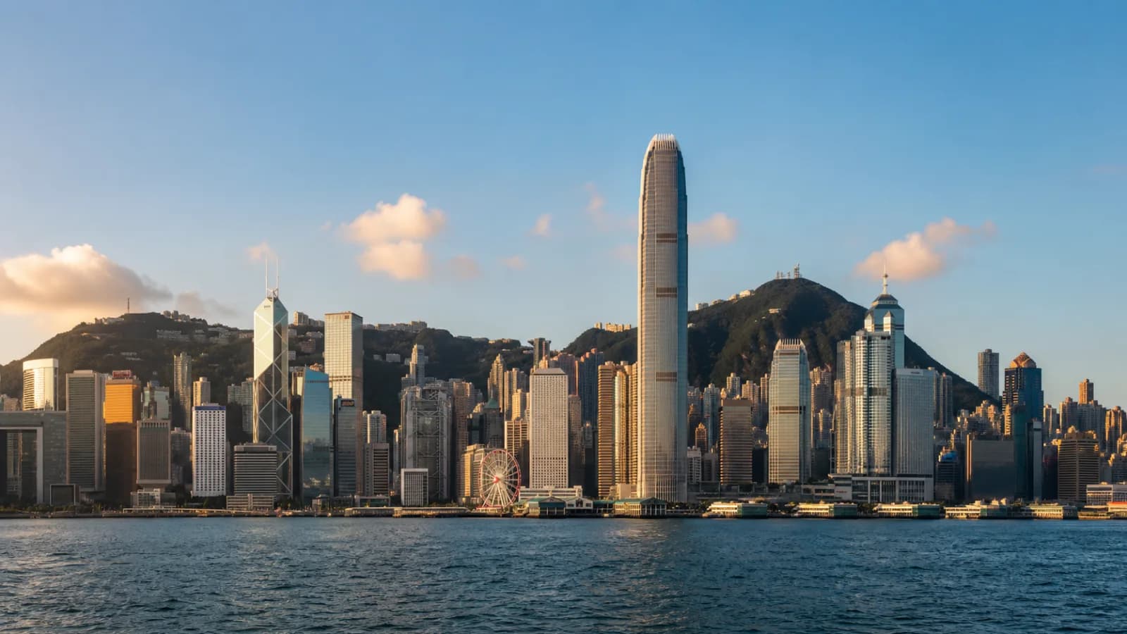 Hong Kong at golden hour - Cathay Pacific Business Class destination