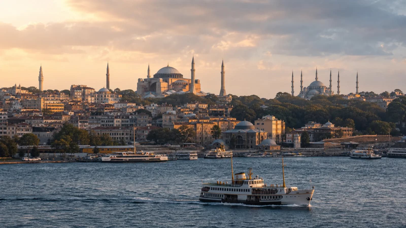 Istanbul at golden hour - Turkish Airlines Business Class destination