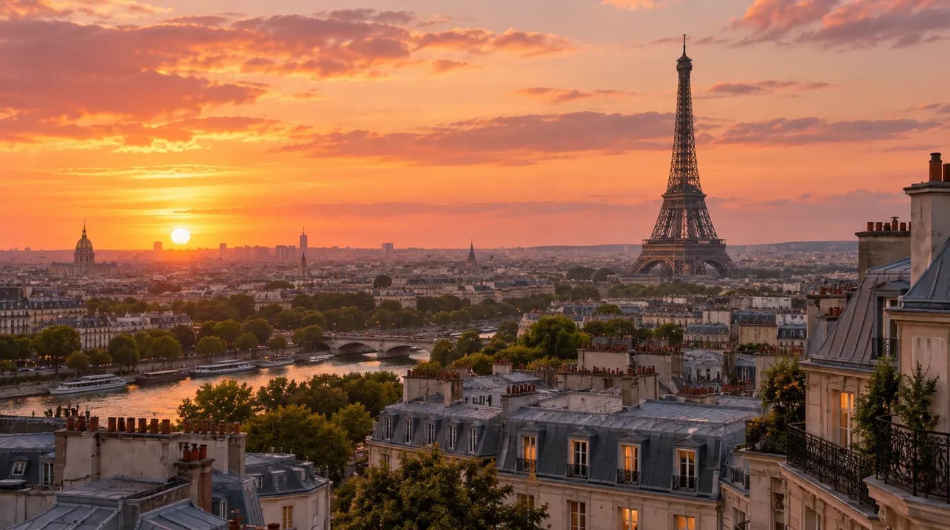 France at golden hour - Business Class destination guide