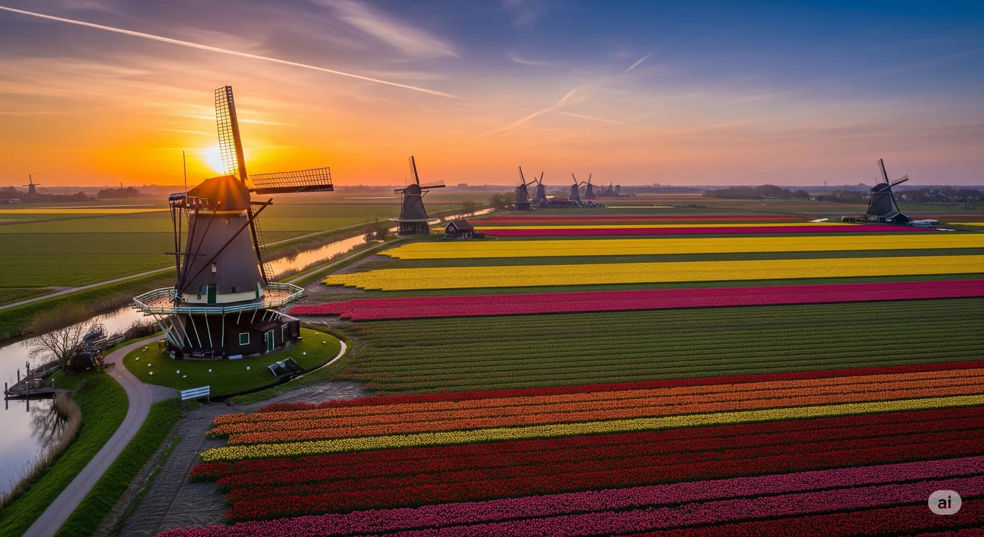 Netherlands at golden hour - Business Class destination guide