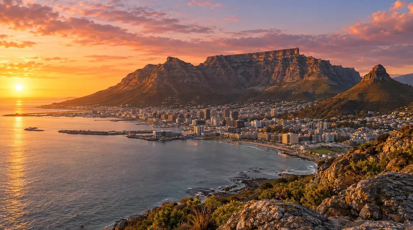South Africa at golden hour - Business Class destination guide